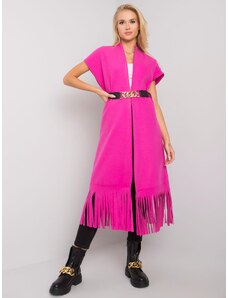 Fashionhunters Pelerină roz cu o centură