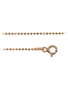 BijuBOX Lantisor din argint 925 placat cu aur roz - Beads
