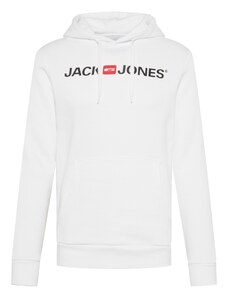 JACK & JONES Bluză de molton roșu / negru / alb