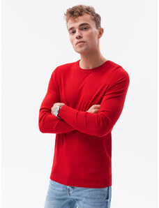 Ombre Clothing Pulover clasic pentru bărbați Francesco roşu XL