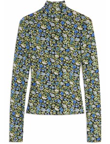 Victoria Beckham floral-print long-sleeve top - Black