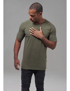 Tricou pentru bărbati cu mânecă scurtă // Urban Classics Pleat Raglan Tee olive