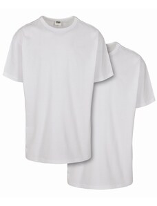 Tricou pentru bărbati cu mânecă scurtă // Urban classics Organic Basic Tee 2-Pack white+white