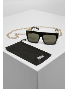 Ochelari de soare // Urban classics Sunglasses Zakynthos With Chain black/gold