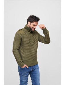 Pulover pentru bărbati cu fermoar pe jumătate // Brandit Alpin Pullover olive