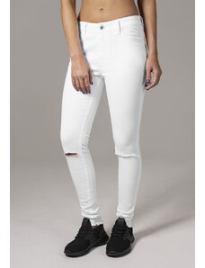 Pantaloni // Urban classics Ladies Cut Knee Pants white