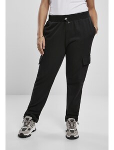 Pantaloni // Urban classics Ladies Cargo Terry Pants black