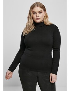 Pulover cu guler rulat pentru femei cu mânecă lungă // Urban classics Ladies Basic Turtleneck Sweater black