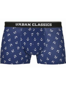Urban Classics Boxeri // Boxer Shorts 5-Pack anchor aop+blk+blk+cha+cha
