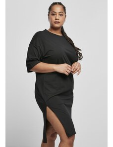Rochie // Urban classics Ladies Organic Oversized Slit Tee Dress black
