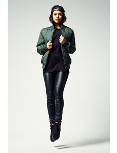 Jachetă pentru femei // Urban classics Ladies Diamond Quilt Nylon Jacket olive