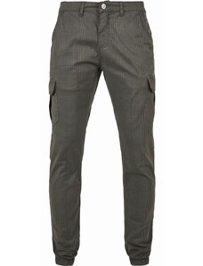 Pantaloni cargo // Urban Classics AOP Glencheck Cargo Jog Pants darkgrey