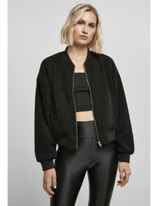 Jachetă pentru femei // Urban Classics Ladies Oversized Sherpa Bomber Jacket black