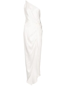 Michelle Mason twist-knot silk gown - White