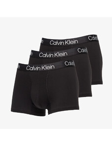 Boxeri Calvin Klein Structure Cotton Trunk 3-Pack Black