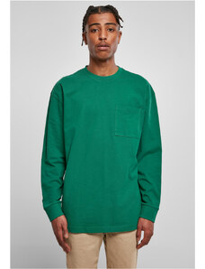Tricou pentru bărbati cu mânecă lungă // Urban Classics Heavy Oversized Pocket Longsleeve green