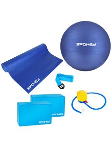 Spokey ASTEYA Yoga set - mat + gymnastic ball incl. pump + block + belt