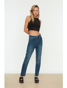 Trendyol Navy Blue High Waist Slim Fit Jeans