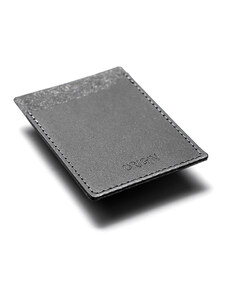 Origin Card holder din piele naturala reciclata, vertical, negru