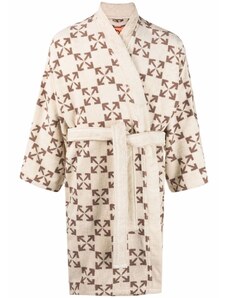 Off-White Arrows pattern robe - Neutrals