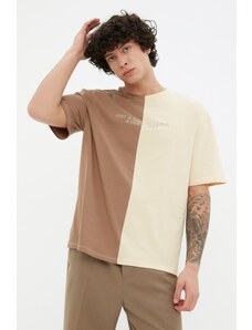 Trendyol Brown Men's 100% organic bumbac T-Shirt
