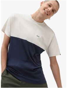 Cream-blue men's T-shirt VANS Colorblock - Men