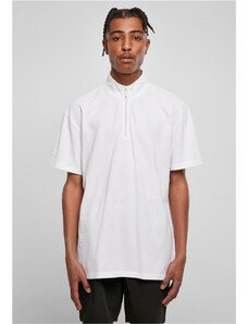 Tricou pentru bărbati cu mânecă scurtă // Urban Classics Boxy Zip Pique Tee white