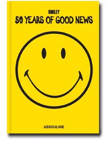 Assouline Smiley: 50 Years of Good News book - Yellow
