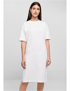 UC Ladies Doamnelor organice supradimensionate fantă Tee Dress alb