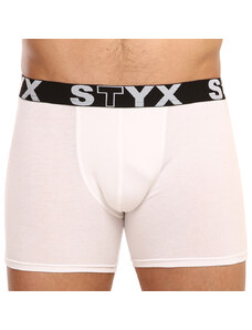 Boxeri bărbați Styx long elastic sport albi (U1061) XXL