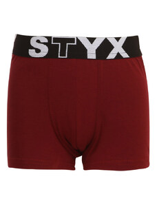 Boxeri copii Styx elastic sport culoarea vinului (GJ1060) 6-8 ani