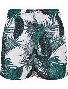 Costume de baie barbati // Urban Classics / Boys Pattern Swim Shorts palm leaves