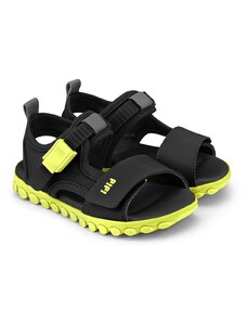 BIBI Shoes Sandale Baieti Summer Roller Sport Grafit/Galben