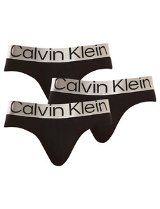 3PACK slipuri bărbați Calvin Klein negre (NB3129A-7V1) XL