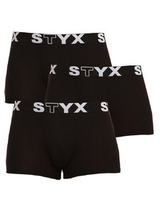 3PACK boxeri bărbați Styx elastic sport negru (G9606060) L
