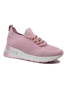 Pass Collection Sneakers dama roz stil soseta din material textil tricotat OTR21019
