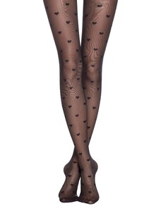 Colanti dama, Conte CONTE_BONHEUR_Women_s_tights_with_heart_pattern_euro_package_818