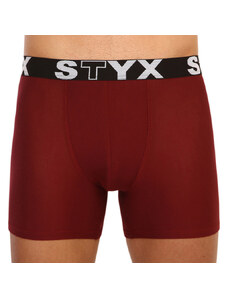 Boxeri bărbați Styx long elastic sport culoarea vinului (U1060) XXL