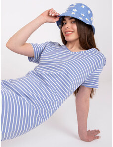 Fashionhunters Light blue minidress with stripes STITCH & SOUL