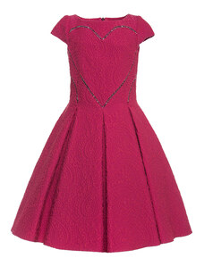 MONNALISA Rhinestone Heart Dress