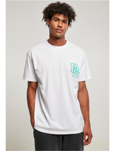 Tricou pentru bărbati cu mânecă scurtă // Urban Classics Glow Logo Tee white