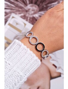 Kesi Ladies Stainless Steel Bracelet with Zirconia Silver Faith
