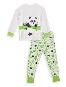 Pijamale vesele pentru copii Dedoles Ursuleț panda cu bambus (D-K-SW-KP-C-C-1443) 98