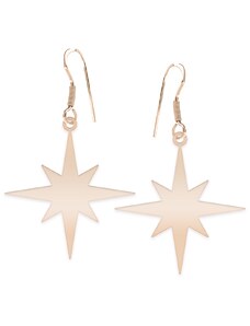 BijuBOX Star Light - Cercei personalizati steluta cu tortita deschisa din argint 925 placat cu aur roz