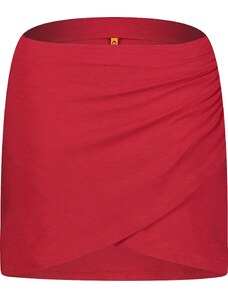Nordblanc Fustă roșie din bumbac pentru femei ASYMMETRIC