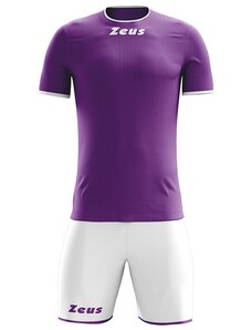 Echipament Fotbal Copii ZEUS Kit Sticker Viola/Bianco