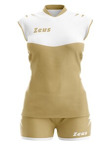 Echipament Volei ZEUS Kit Volley Sara Slim Fit Bianco/Gold