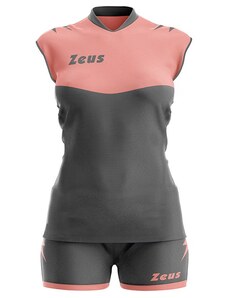 Echipament Volei ZEUS Kit Volley Sara Slim Fit Dark Grey/Rosa Corallo