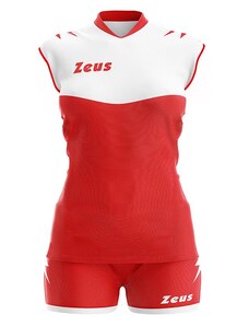 Echipament Volei ZEUS Kit Volley Sara Slim Fit Rosso/Bianco
