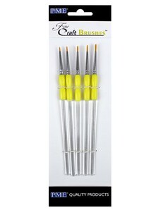PME Set pensule pentru detalii fine 5 buc